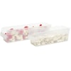 Akro-Mils Shelf Storage Bin, Clear, Plastic, 23 5/8 in L x 6 5/8 in W x 6 in H, 35 lb Load Capacity 30094SCLAR