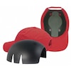 Erb Safety Bump Cap Insert, Compatible with 6-panel Baseball Cap, Venting, Fits Hat Size 6 3/4 to 7 3/4, Black 19402
