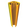 A-Safe Rack Leg Protector, Yellow, 3/8in. Thick P-03-01-0026 | Zoro