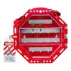 Condor Group Lockout Box, 42 Padlocks, Red, 13in.H 48KV16 | Zoro.com