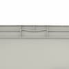 Ssi Schaefer Straight Wall Container, Gray, Polypropylene, 16 in L, 12 in W, 5 in H, 0.36 cu ft Volume Capacity ELB4120.GY1