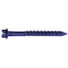 Tapcon Tapcon Masonry Screw, 1/4" Dia., Hex, 2 1/4 in L, Steel Blue Climaseal, 100 PK 3157407