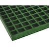 Fibergrate Molded Grating, 48 in Span, Grit-Top Surface, Corvex Resin, Green 878950