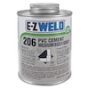 Ez Weld Cement, 16 Oz, Gray, PVC, Medium Body, LowVOC 20603