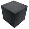 Zoro Select Foam Cube, Polyether, Charcoal, 4 In Sq 5GCJ3