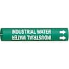 Brady Pipe Mrkr, Industrial Water, 1-1/2 to2-3/8 4088-B