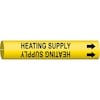 Brady Pipe Mrkr, Heating Supply, 2-1/2to3-7/8 In, 4071-C 4071-C