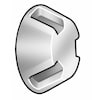Tamper-Pruf Screws #10-32 x 1 in Tri-Groove Round Tamper Resistant Screw, Steel, Zinc Plated Finish, 50 PK #0165