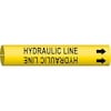 Brady Pipe Mrkr, Hydraulic Line, 2-1/2to3-7/8 In 4083-C
