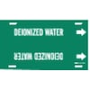 Brady Pipe Marker, Deionized Water, 6to7-7/8 In 4046-F