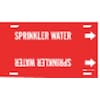 Brady Pipe Marker, Sprinkler Water, R, 10 to15 In 4128-H