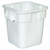 Rubbermaid Commercial 40 gal Flat Trash Can Lid, 26 in W/Dia, Gray, Resin, 0 Openings FG353900GRAY