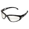 Edge Eyewear Safety Glasses, Wraparound Clear Polycarbonate Lens, Scratch-Resistant SW111