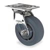 Zoro Select Swivel Plate Caster, 600 lb., Roller 16XS06201SG