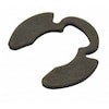 Zoro Select External-E E-Clip, Steel Black Phosphate Finish, 1/2 in Shaft Dia, 50 PK PO-50ST PA