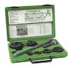 Greenlee Slug-Buster Knockout Punch Kit w/ Hex Ratchet Wrench, 1/2" - 2" Conduit Size, Up to 10 ga Mild Steel 7238SB