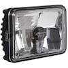 Maxxima Low Beam Headlight, LED, 4" Diameter, Black VHL-4X6DRL