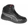 Puma Safety Shoes Size 10 Men's Athletic High-Top Steel Athletic Work Boots, Black 632165-10