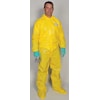 Kleenguard Hooded Disposable Coveralls, 12 PK, Yellow, KleenGuard A70, Zipper 00686