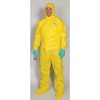 Kleenguard Hooded Disposable Coveralls, 12 PK, Yellow, KleenGuard A70, Zipper 00682