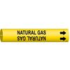 Brady Pipe Markr, Natural Gas, Y, 2-1/2to3-7/8 In 4097-C