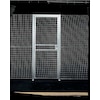 Folding Guard Wire Partition Panel, 8 x 2 ft, Galvanized 8X2