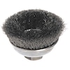 Weiler Crimped Wire Cup Wire Brush, 3-1/2" 93023