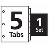 Avery Avery® Index Maker® Clear Label Dividers 11416, 5-Tab Set, White ...