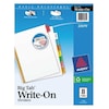 Avery Avery® Big Tab™ Write & Erase Dividers 23079, 8 Multicolor Tabs, 1 Set 7278223079