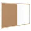 Mastervision Bulletin/Whiteboard Combination 3 ft.x4ft., Oak Frame MX141212319