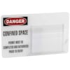 Brady Confined Space Permit Holder, 12 in Height, 19 in Width 65903
