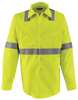 Vf Imagewear Flame Resistant Collared Shirt, Yellow/Green, 2XLT SMW4HV LN XXL