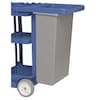 Continental Commercial Products Janitor Cart, 73 In x 30 In x 38 In, Blue 186BL
