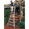 Stokes 15 ft. Aluminum Not Rated Tripod Stepladder, Type 1115H