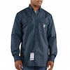 Carhartt Carhartt Flame Resistant Collared Shirt, Navy, Cotton/Nylon, 2XL FRS160-DNY XXL REG