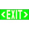 Addlight Exit Sign, English, 27" W, 10" H, Aluminum, Green 8.50