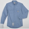 Carhartt Carhartt Flame Resistant Collared Shirt, Blue, Cotton/Nylon, L FRS160-MBL LRG REG