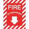 Addlight Fire Extinguisher Sign, 12" Height, 9" Width, Aluminum, Rectangle, English 11.00