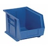 Quantum Storage Systems Hang & Stack Storage Bin, Blue, Polypropylene, 10 3/4 in L x 8 1/4 in W x 7 in H QUS239BL