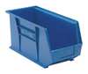 Quantum Storage Systems Hang & Stack Storage Bin, Blue, Polypropylene, 18 in L x 8 1/4 in W x 9 in H, 60 lb Load Capacity QUS265BL