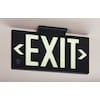 Zoro Select Exit Sign, 8 5/8 in x 15 7/8 in, Plastic GRAN1386