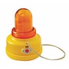 Federal Signal Low Profile Warning Light, LED, Amber, 24V LP3PL-024A