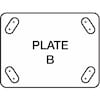 Zoro Select Rigid Plate Caster, Poly, 6 in., 900 lb. 1NUX6