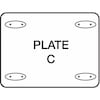 Zoro Select Swivel Plate Caster w/Total-Lock, TPR, 5 in, 325 lb P17S-RP050K-12-TB-001