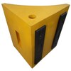 Select Wheel Chock, 15 In W x 11 In H, Yellow 1GUL5