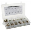 Zoro Select Hex Head Cap Screw, Nut, and Washer Assortment, Grade 8 Steel, Yellow Zinc Finish 1LAA3