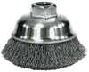 Weiler Crimped Wire Cup Wire Brush, 3-1/2" 93436
