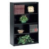 Tennsco 4-Shelf Stationary Bookcase, 52"x34-1/2" Black B-53BK