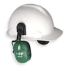 Honeywell Howard Leight Hard Hat Mounted Ear Muffs, 23 dB, Thunder(R), Green 1011601