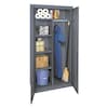 Zoro Select 16/20/22 ga. ga. Steel Storage Cabinet, 36 in W, 78 in H, Stationary 1UEY7